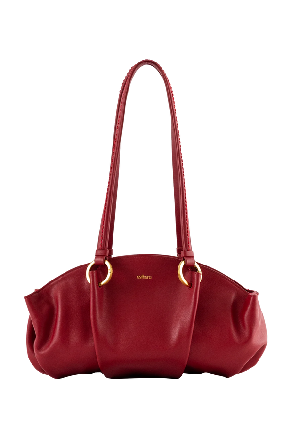 07:07 PM NEW Shoulder Bag Merlot Red Esthera US