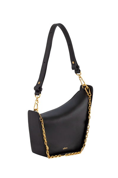 10 AM MEDIUM Shoulder Bag Black Esthera US