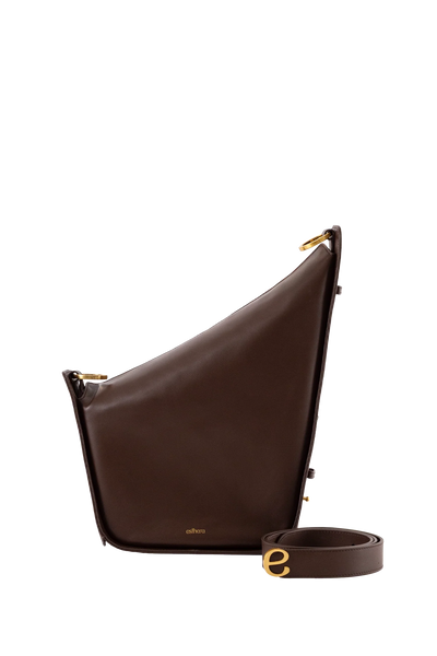 10 AM MAXI Shoulder Bag Coffee Brown Esthera US
