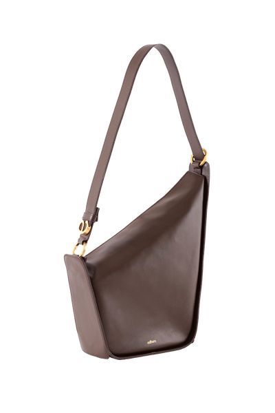 10 AM MAXI Shoulder Bag Coffee Brown Esthera US
