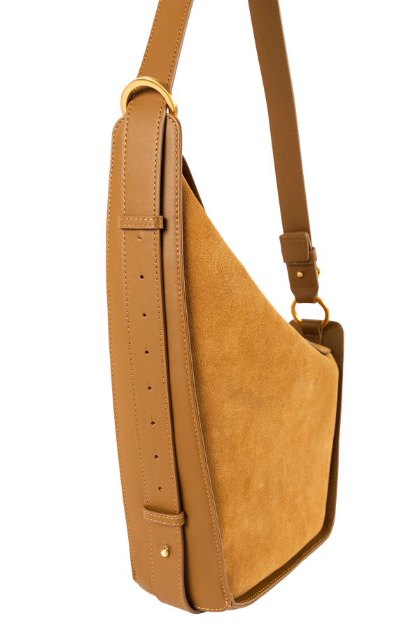 10 AM MAXI Shoulder Bag Caramel Esthera US