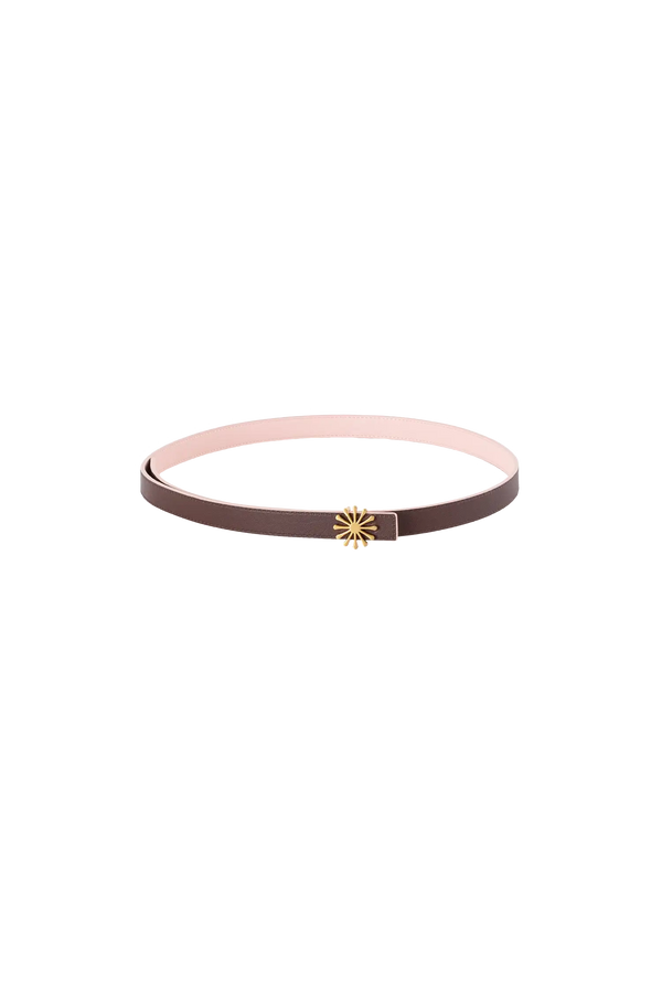 12AM REVERSIBLE BELT 20MM Blush Pink + Coffee Brown Esthera US