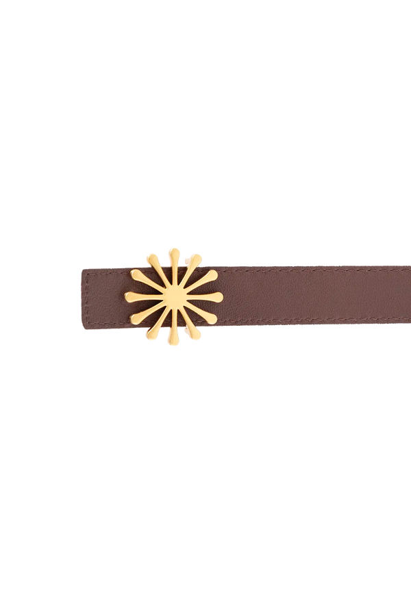 12AM REVERSIBLE BELT 20MM Blush Pink + Coffee Brown Esthera US