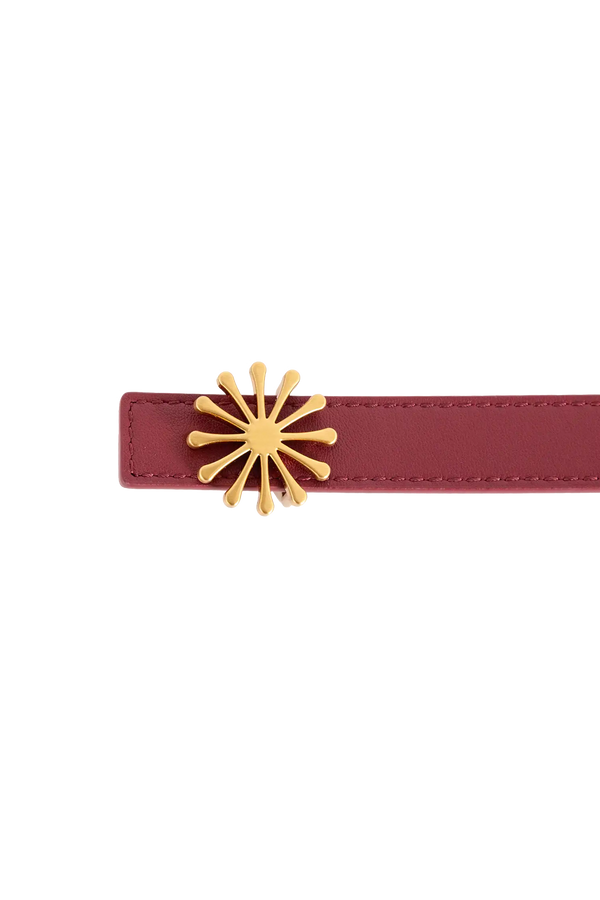 12AM REVERSIBLE BELT 20MM Burgundy + Caramel Esthera US