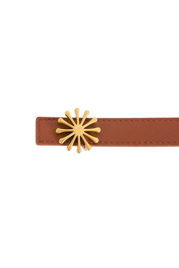 12AM REVERSIBLE BELT 20MM Burgundy + Caramel Esthera US