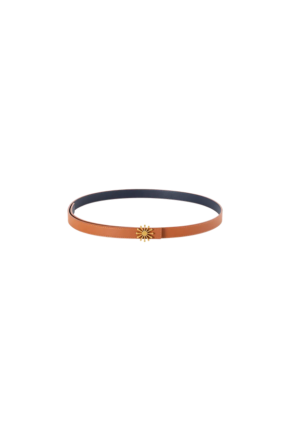 12AM REVERSIBLE BELT 20MM Caramel + Navy Blue Esthera US