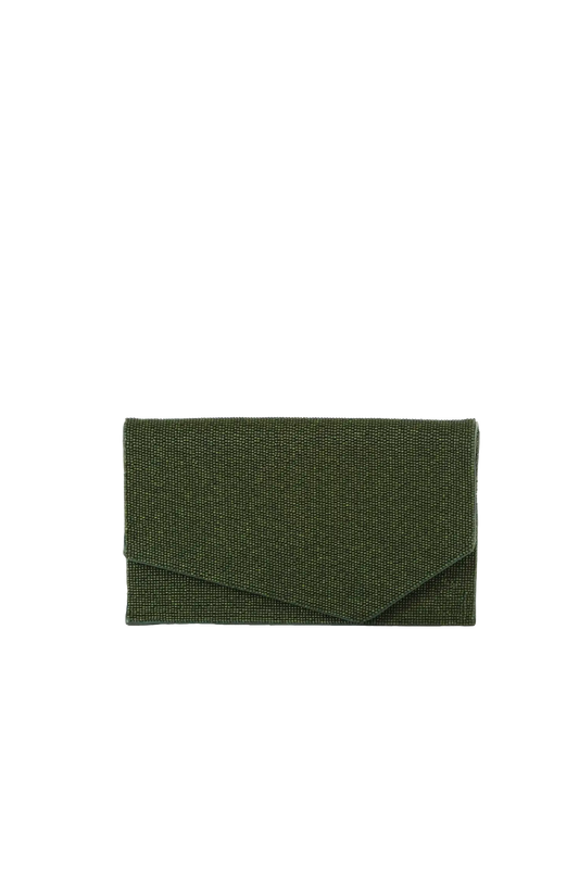 1AM beads green envelope bag Esthera US