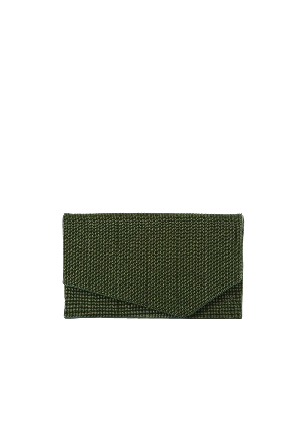 1AM beads green envelope bag Esthera US