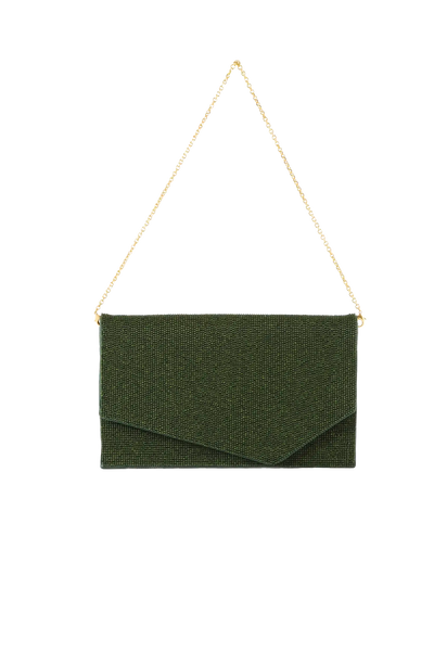 1AM beads green envelope bag Esthera US