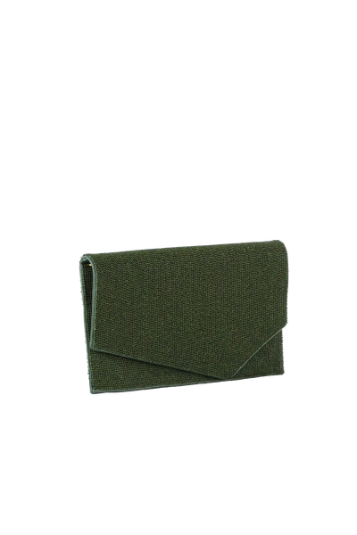 1AM beads green envelope bag Esthera US