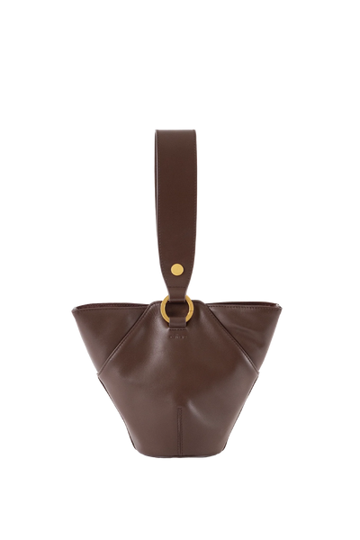 9 PM Handbag Coffee Brown Esthera US