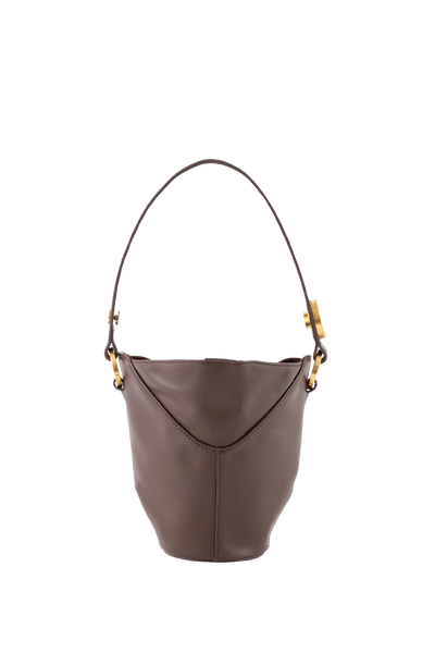 9 PM Handbag Coffee Brown Esthera US