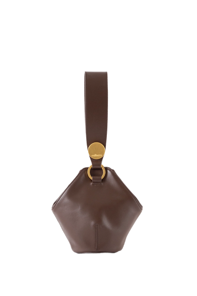 9 PM Handbag Coffee Brown Esthera US
