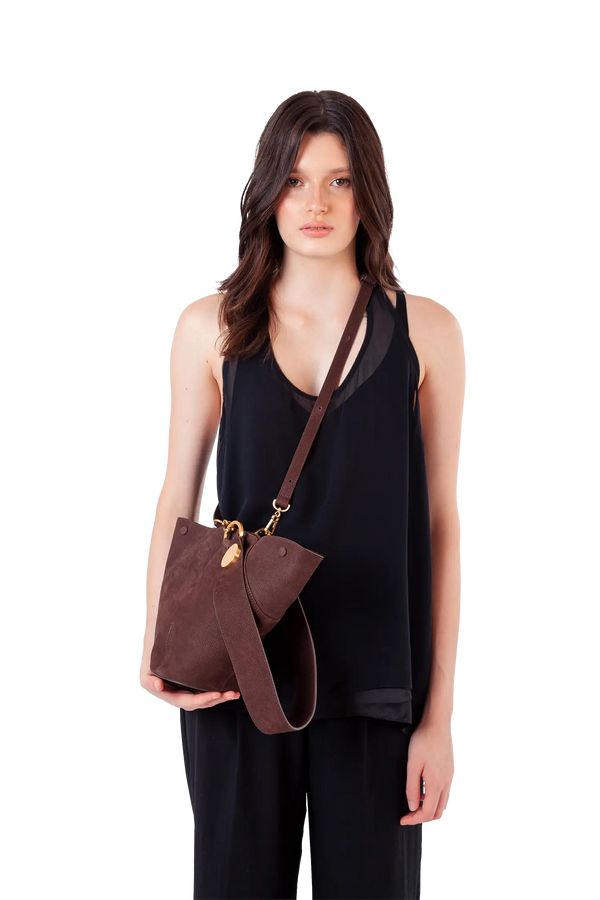 9PM maxi suede bag Esthera US