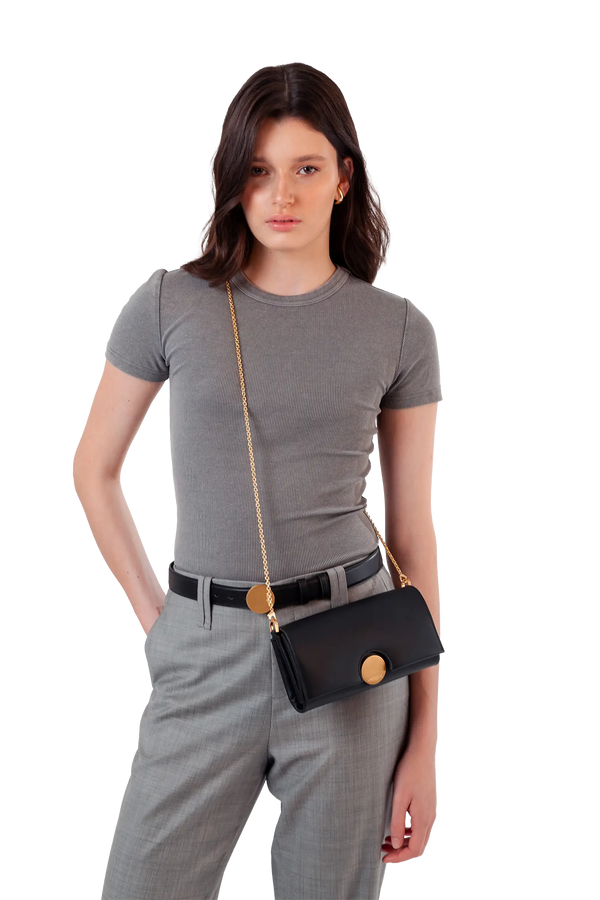 12AM baguette black bag Esthera US