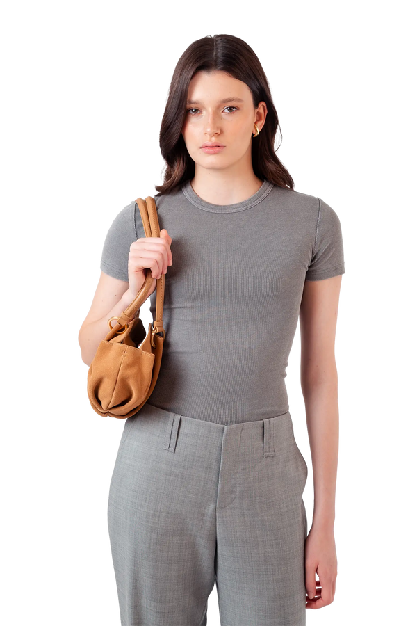 07:07PM suede shoulder bag Esthera US