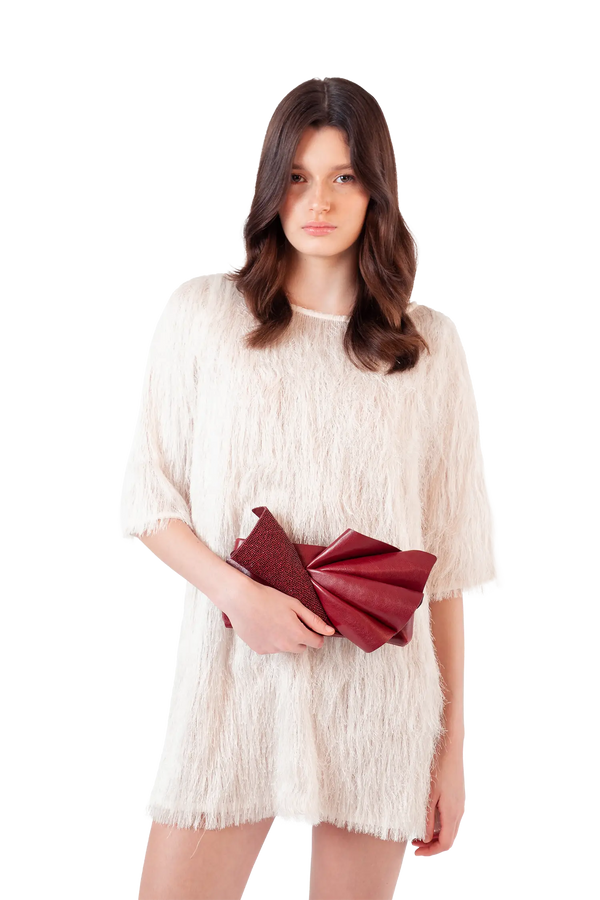 Midnight bloom burgundy clutch Esthera US