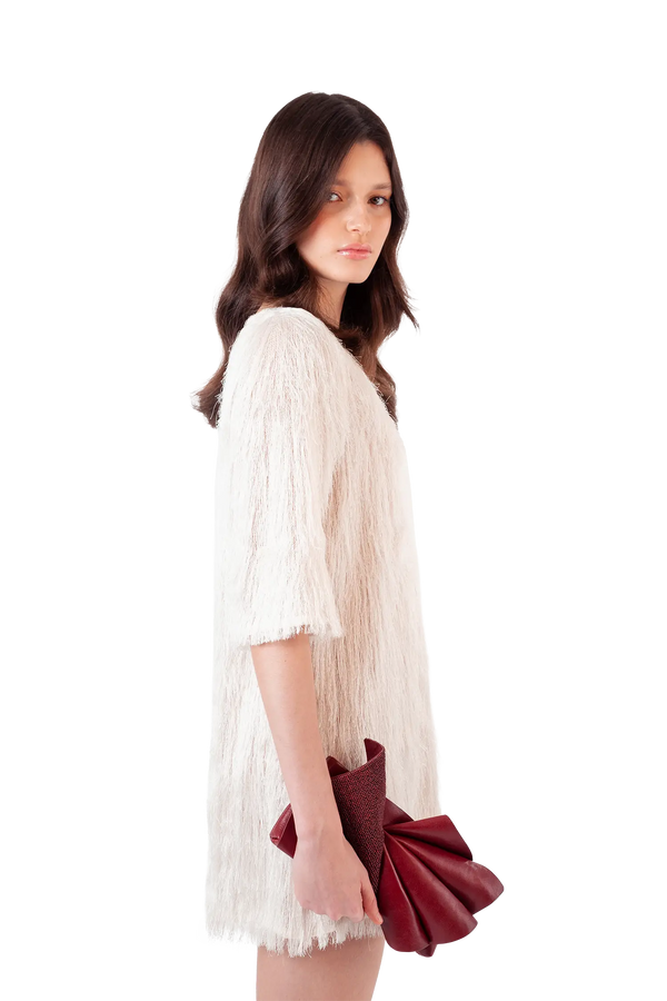 Midnight bloom burgundy clutch Esthera US