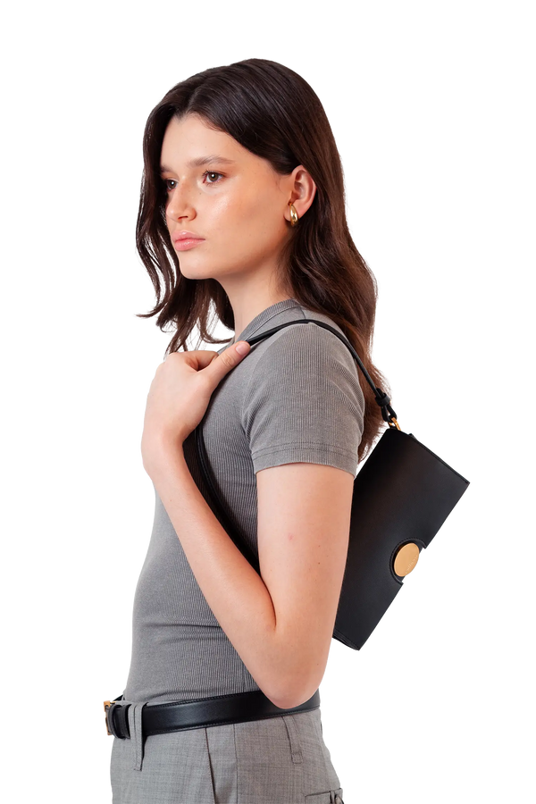 12AM baguette black bag Esthera US