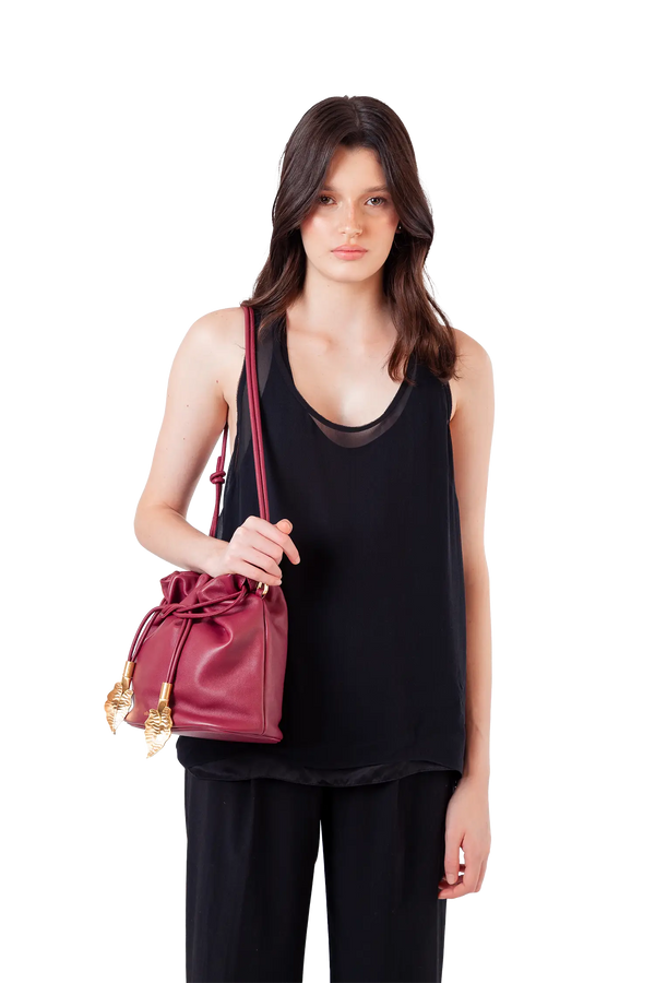 Pouch burgundy bag Esthera US