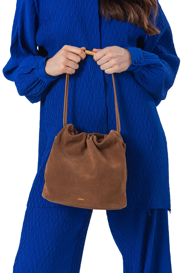 CRAB POUCH Shoulder Bag Caramel Esthera US