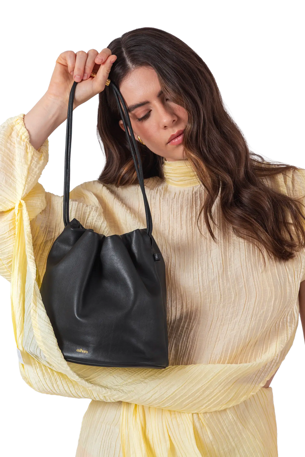 CRAB POUCH Shoulder Bag Black Esthera US