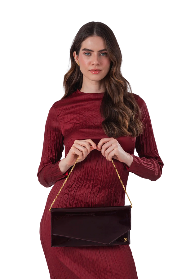 1AM ENVELOPE BAG BURGUNDY Esthera US
