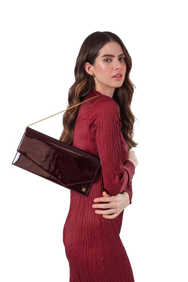 1AM ENVELOPE BAG BURGUNDY Esthera US