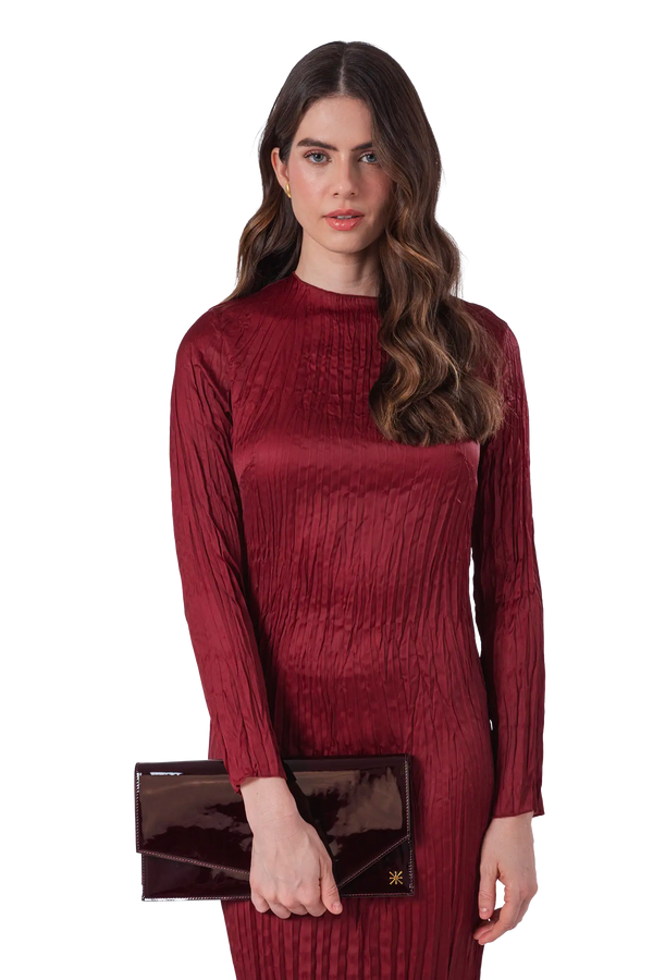 1AM ENVELOPE BAG BURGUNDY Esthera US