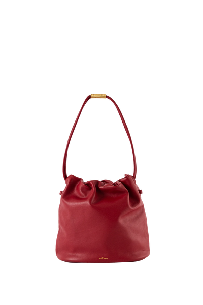 CRAB POUCH Shoulder Bag Merlot Red Esthera US