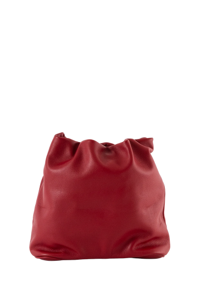 CRAB POUCH Shoulder Bag Merlot Red Esthera US