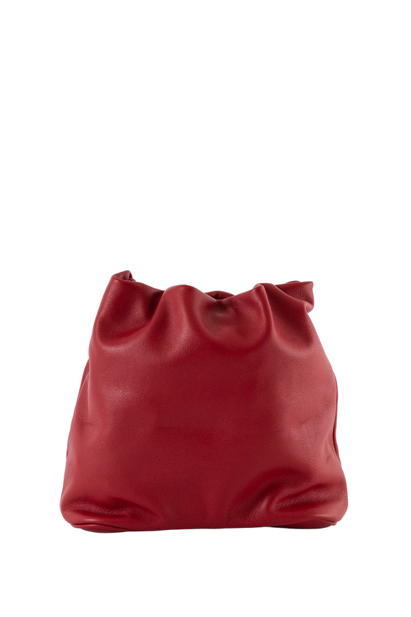 CRAB POUCH Shoulder Bag Merlot Red Esthera US