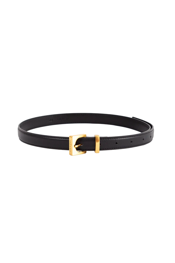 CUBE GOLD-BUCKLE BELT 20MM BLACK Esthera US