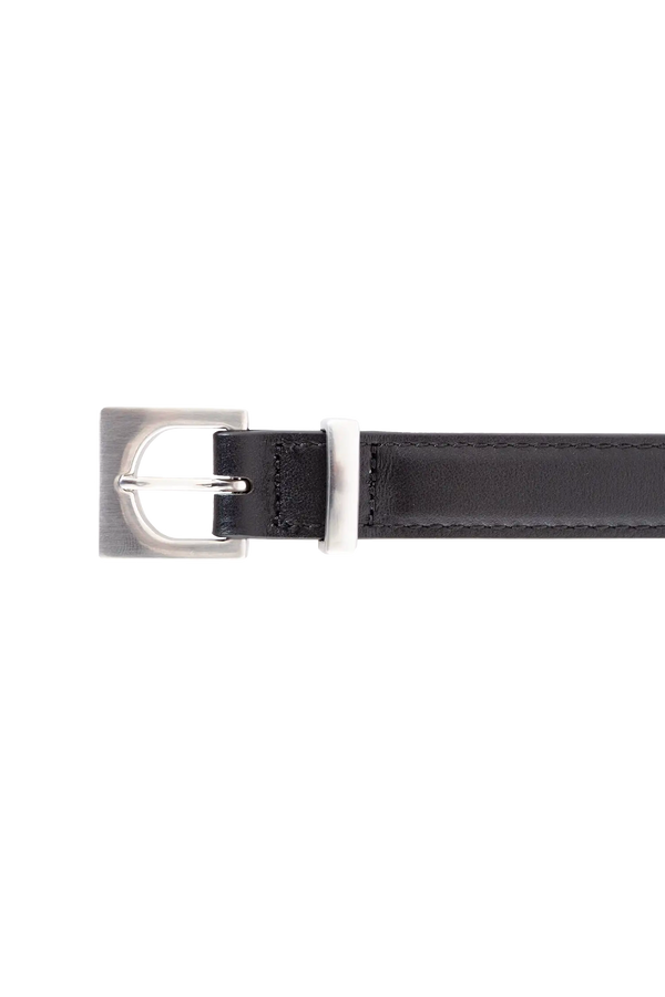 CUBE SILVER-BUCKLE BELT 20MM BLACK Esthera US