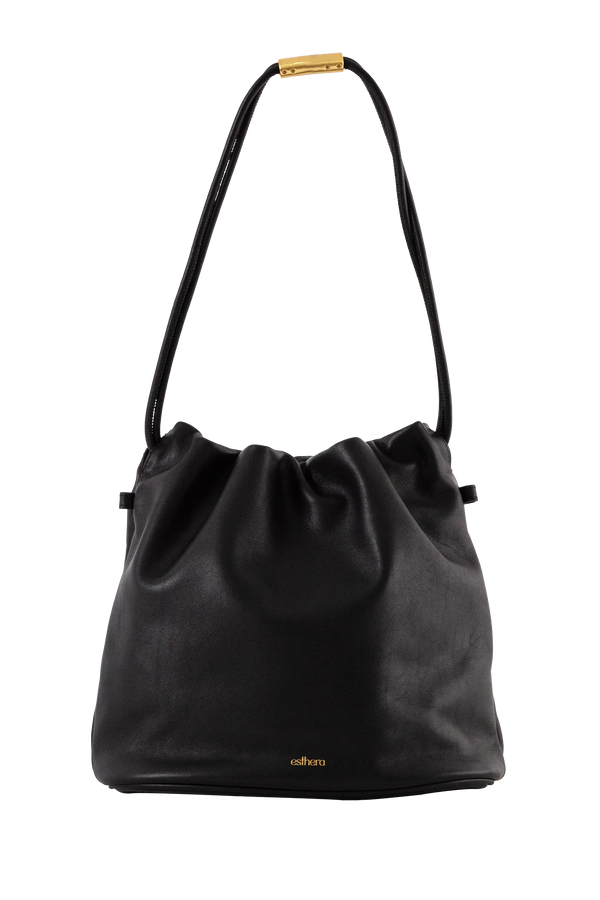 CRAB POUCH Shoulder Bag Black Esthera US