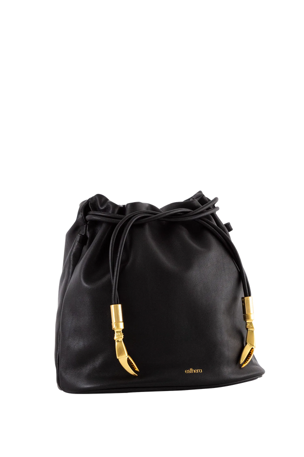 CRAB POUCH Shoulder Bag Black Esthera US
