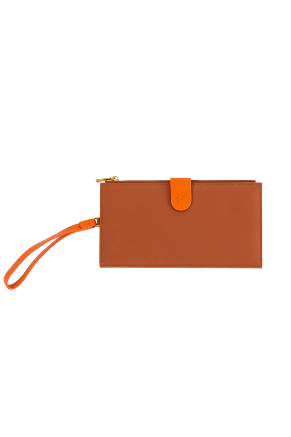 PASSPORT HOLDER Caramel + Orange Esthera US