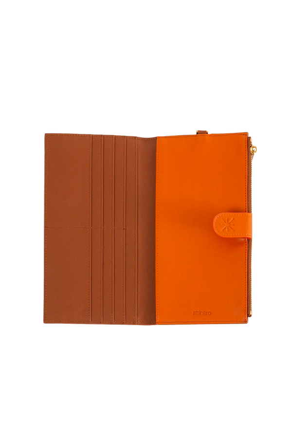 PASSPORT HOLDER Caramel + Orange Esthera US